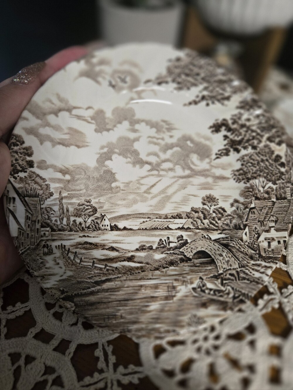 Ridgway Country Days Staffordshire Plates – Set of 7